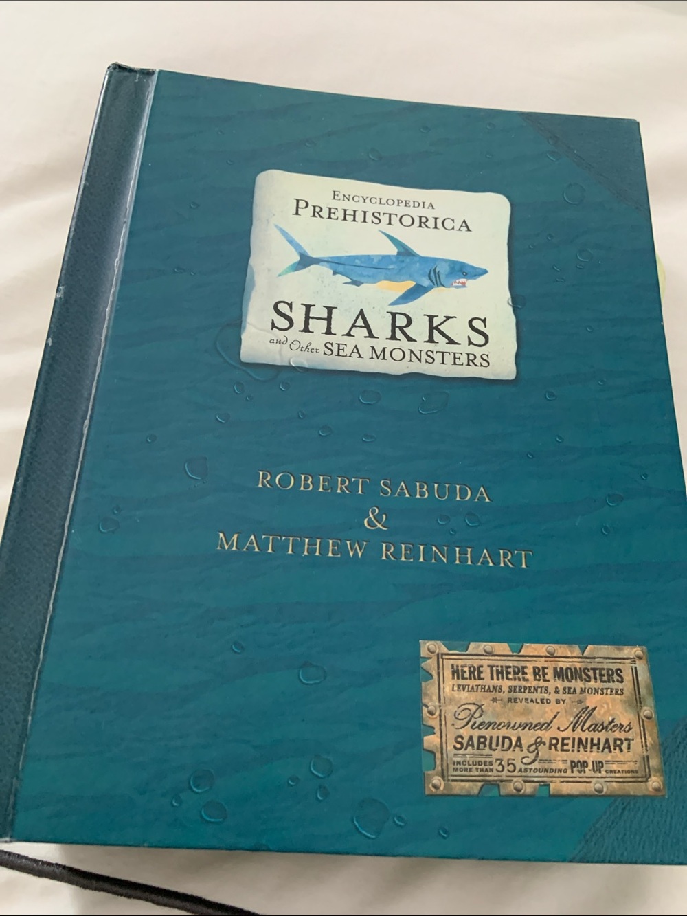 Retro Sharks Pop-Up Book - Teal Cover